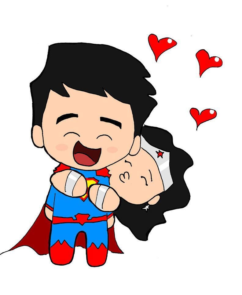 Hình ảnh Superman chibi biết yêu